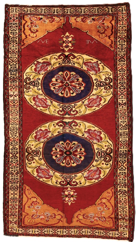 Antique Sarouk Carpet  244x136