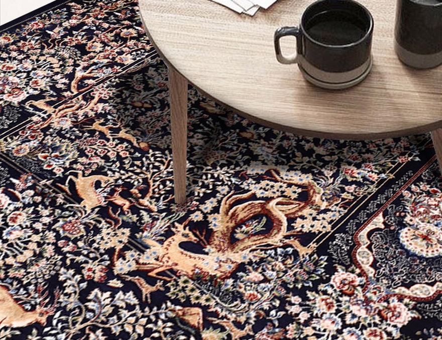 Qom Huntingground Carpet 90x60