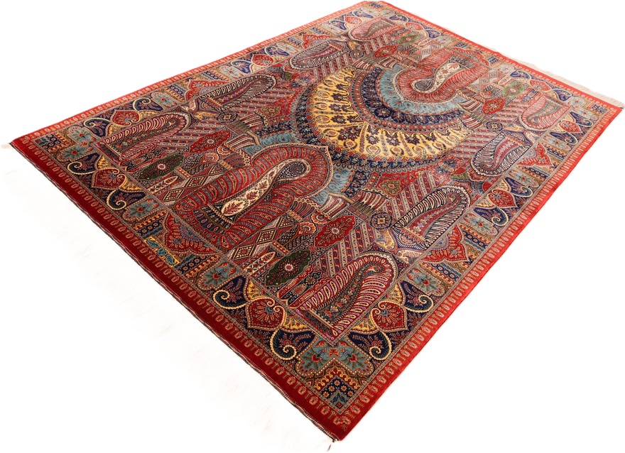Qom Silk HosseinKashizadeh Carpet  205x140
