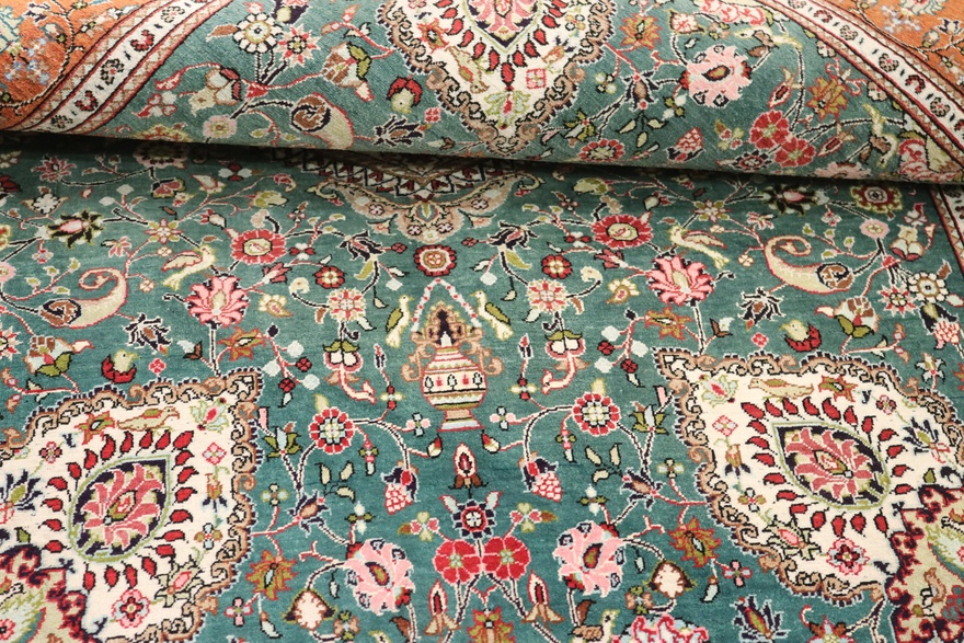 Qom Silk Carpet 151x102