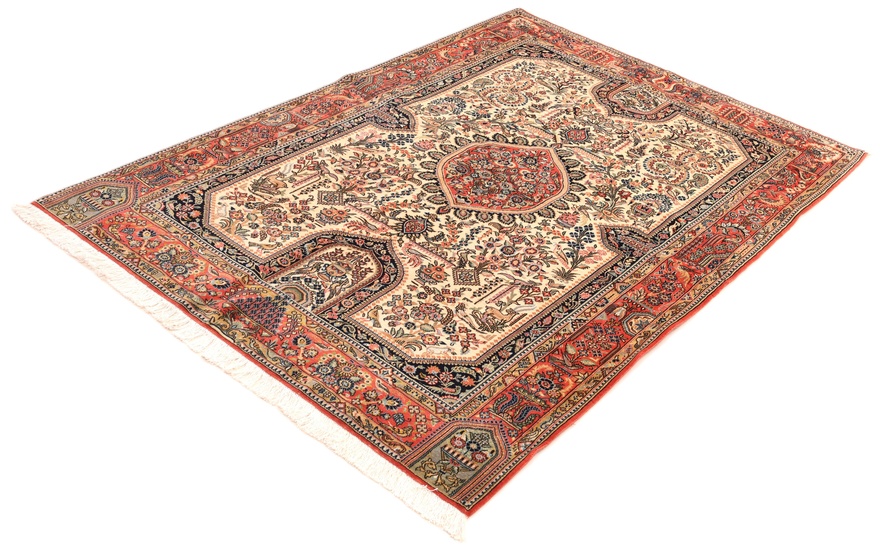 Antique Qum Jamshide Carpet  208x140