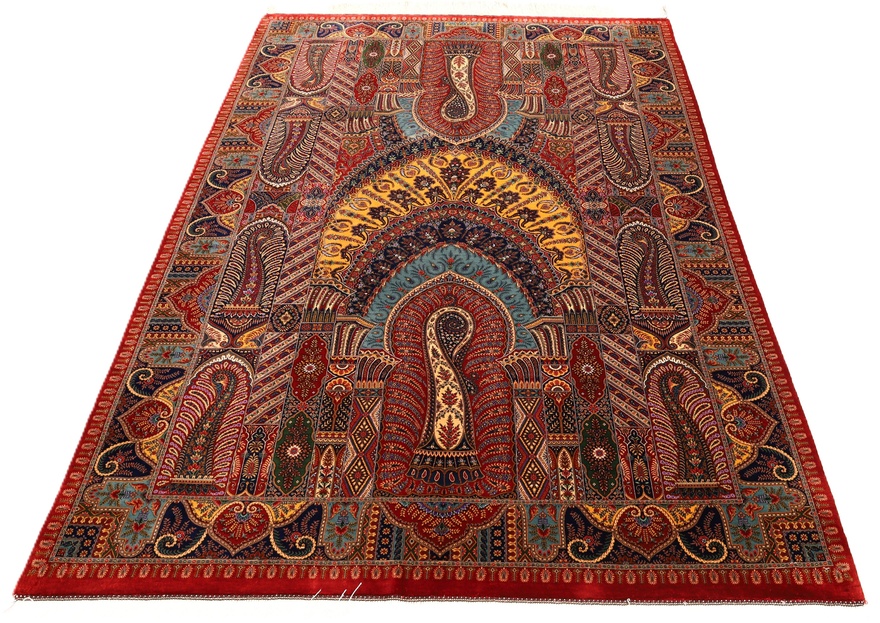 Qom Silk HosseinKashizadeh Carpet  205x140