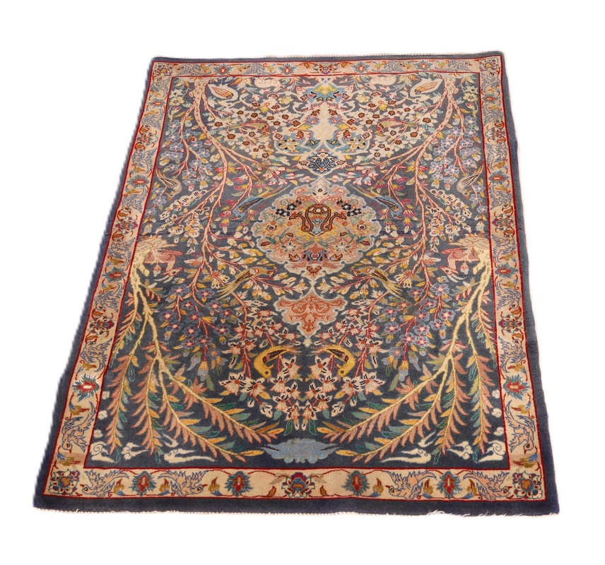 Antique Isfahan Carpet  92x70