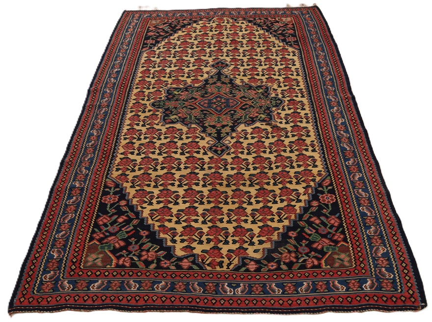 Antique Kilim Fars Carpet  205x137