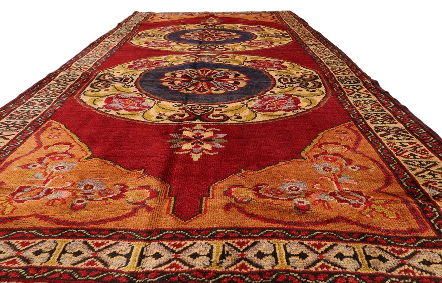 Antique Sarouk Carpet  244x136
