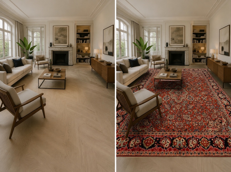 Ankique Sarouk Carpet  428x319