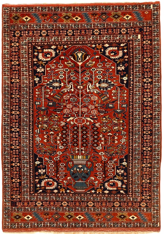 Antique Ghuchan Carpet  187x135