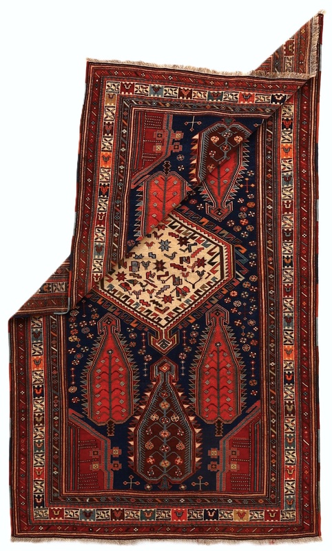 Antique Malayer Carpet  209x121
