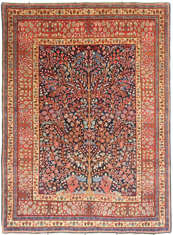 Antique Tabriz Carpet 190x130