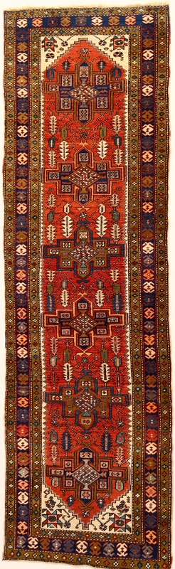 Antique Heriz Carpet  330x100