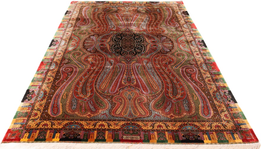 Qom Silk HossenKashizadeh Carpet 300x200