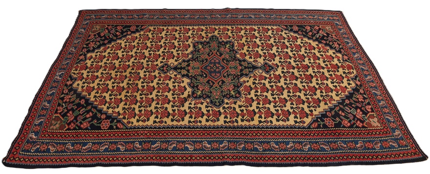 Antique Kilim Fars Carpet  205x137