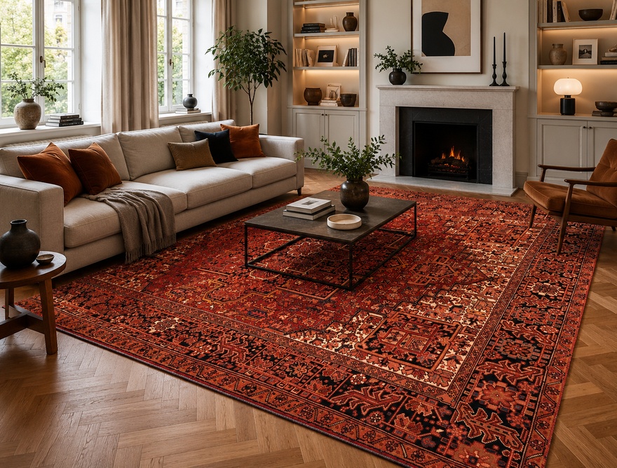 Heriz Carpet  409x296