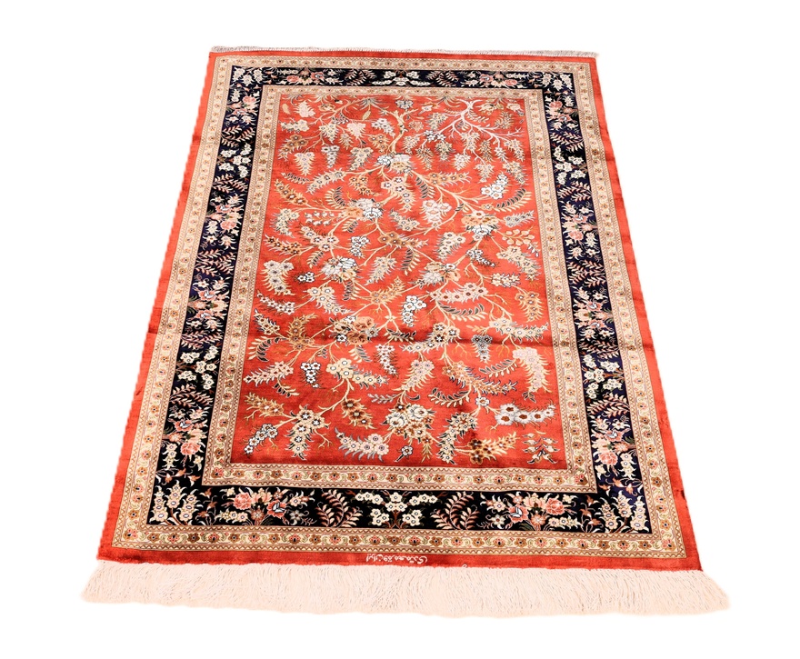 Qom Silk Carpet 150x98