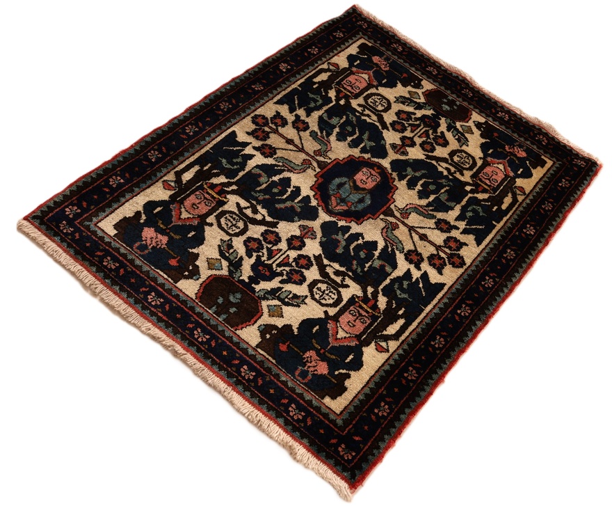 Antique BAKHTIAR Carpet  100x80