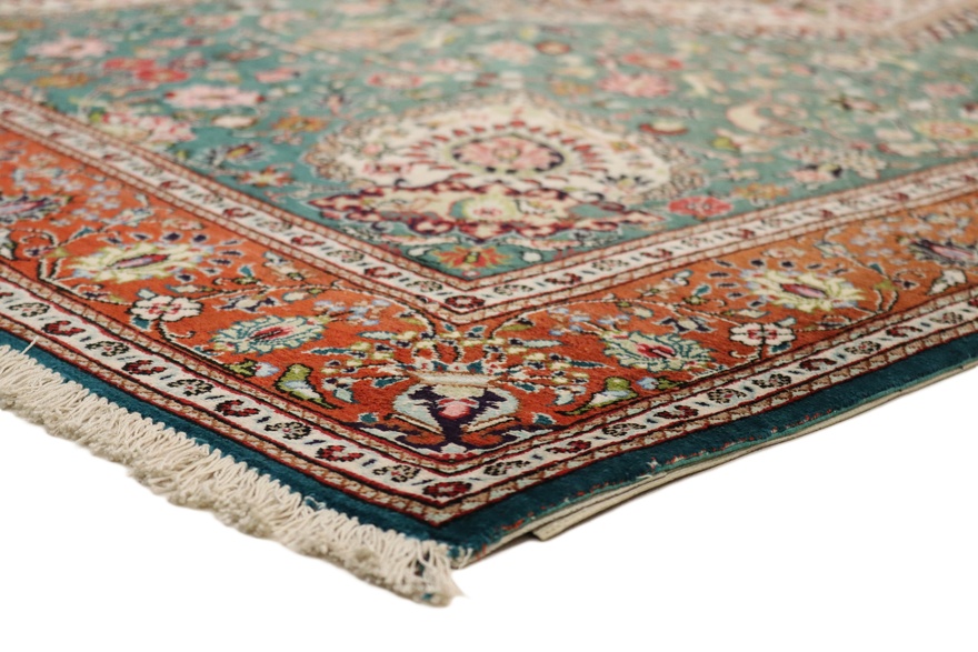 Qom Silk Carpet 151x102