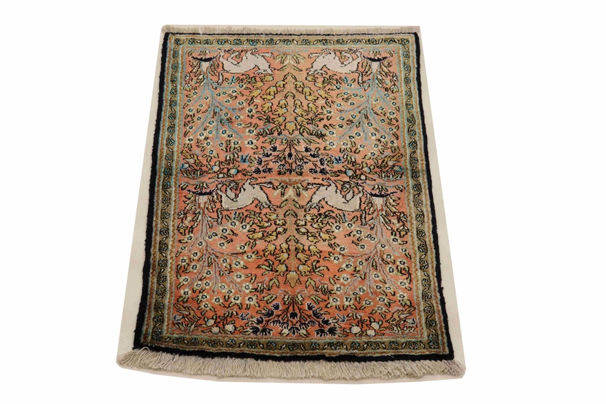 Ghom Silk Carpet 80x58