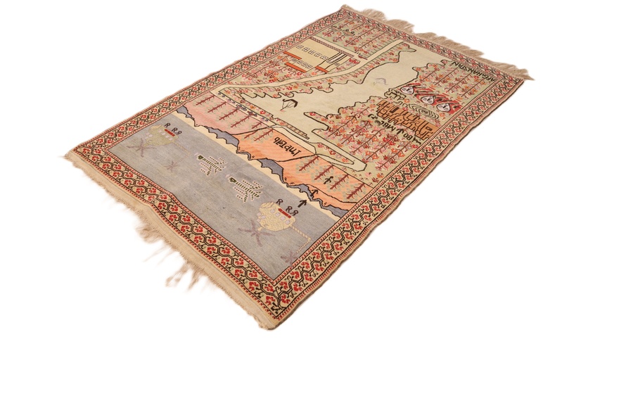 Afghan Antique Carpet 205x133