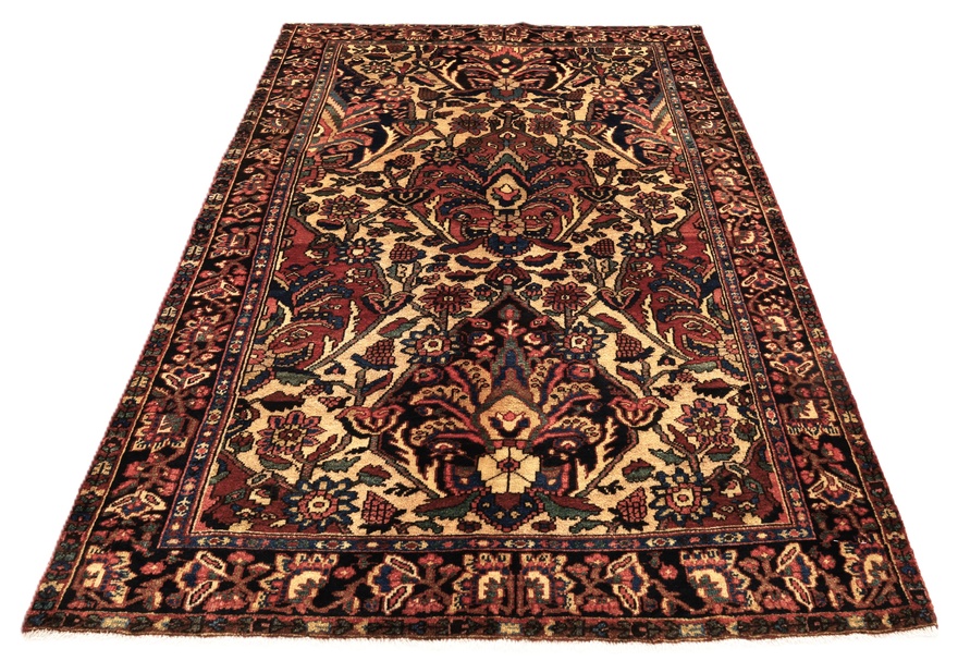 Antique BAKHTIAR Carpet  202x141
