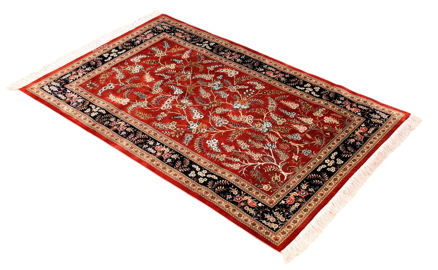 Qom Silk Carpet 150x98