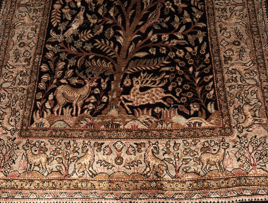 Qum Silk Carpet 130x75