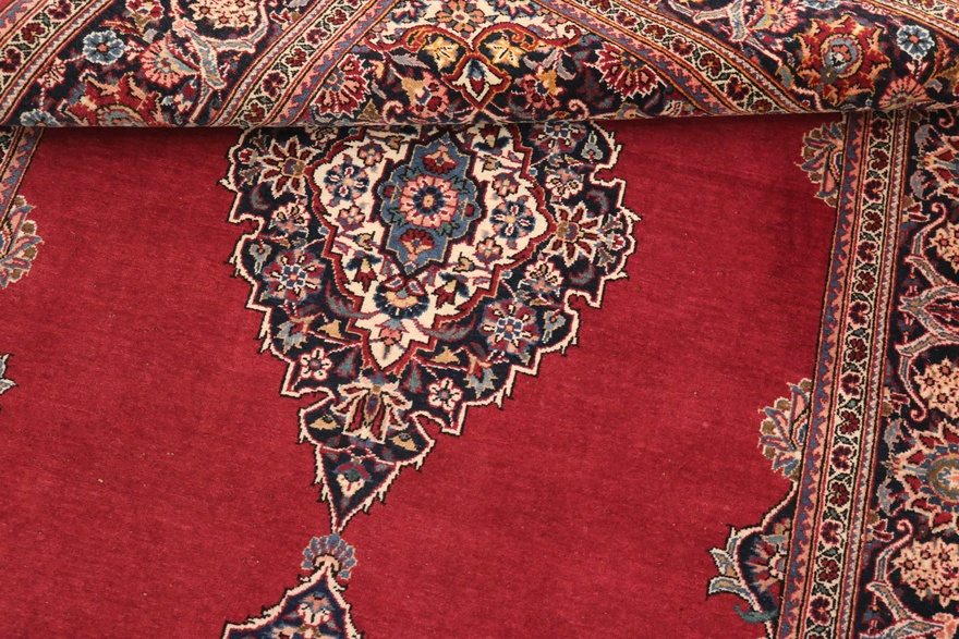 Antique Kashan Carpet  212x137