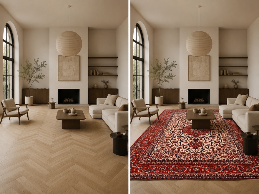 Antique Isfehan Carpet 454x296