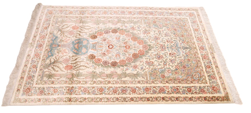 Qom by Rezaei Brothers silk carpet 160x100