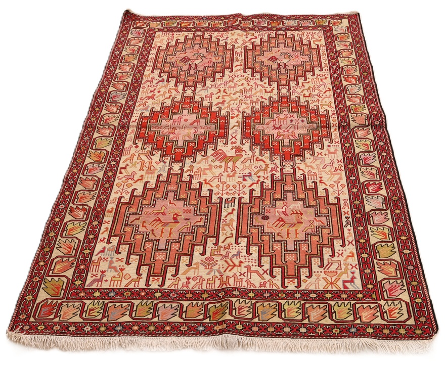 Kilim Silk Carpet 144x105