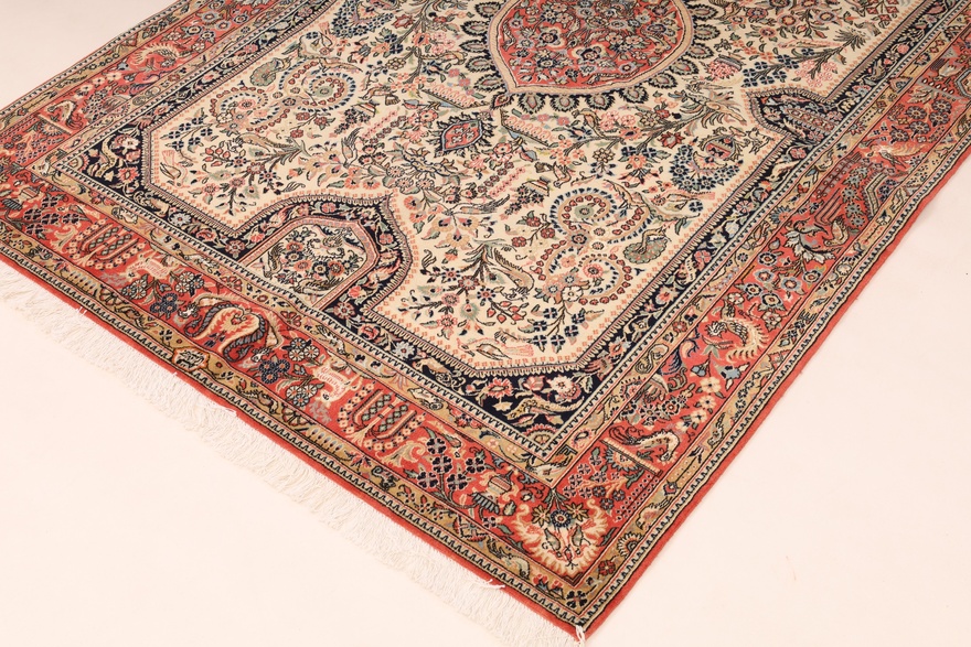 Antique Qum Jamshide Carpet  208x140