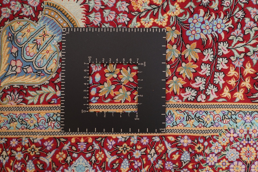 Qom Silk Mosaveyan Carpet  196x196